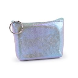 Malá peněženka / klíčenka holografická 11x8 cm, barva 2 stříbrná
