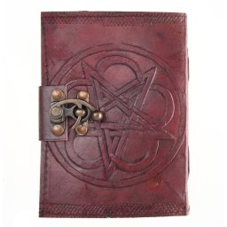 poznámkový blok Pentagram Leather Embossed Journal & Lock - NENOW - D1024C4