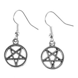 náušnice Pentagram - PSY816