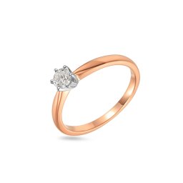 Zásnubní prsten s lab-grown diamantem Lumière, růžové zlato IZLG1227R