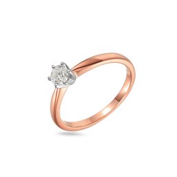 Zásnubní prsten s lab-grown diamantem Madalyn, růžové zlato IZLG1229R