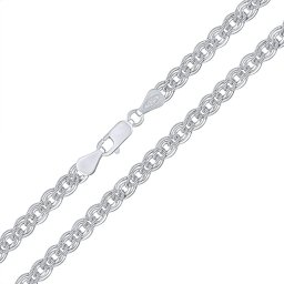 Silvego Stříbrný náhrdelník Double Rombo broušený - 5 mm - KRM04676N