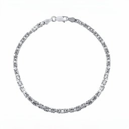 Silvego Stříbrný náramek Byzantine dámský i pánský - 3 mm - KRM12508B
