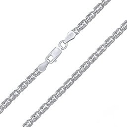 Silvego Stříbrný řetízek Mariner s diamantovým výbrusem - 3 mm - KRM06470N