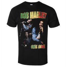 tričko pánské Bob Marley - One Love Homage - BLACK - ROCK OFF - BMATS29MB