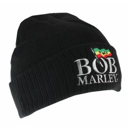 kulich Bob Marley - Logo - BLACK - ROCK OFF - BMABEAN01B