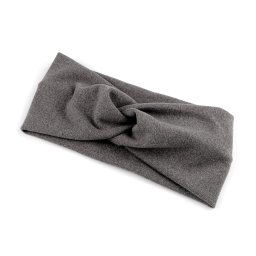 Dámská čelenka soft fleece křížená, barva 3 šedá