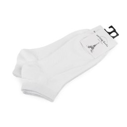 Bavlněné ponožky kotníkové unisex, barva 1 bílá