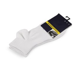 Bavlněné antibakteriální ponožky unisex, barva 1 bílá