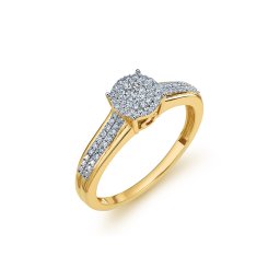 Luxusní briliantový zásnubní prsten Paola 14K KU1631