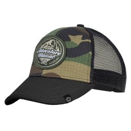 PENTAGON čepice se síťkou ADVENTURE MANIAC WOODLAND/ČERNÁ