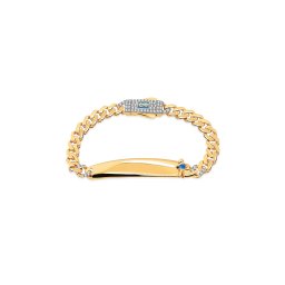Chlapecký Monaco Chain Classic Plain Pavé lock bracelet 5mm IZ31481N
