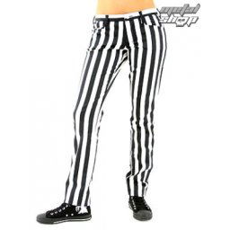 kalhoty dámské Black Pistol - Close Pants Stripe Black/white - B-1-50-319-01