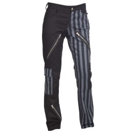 kalhoty pánské Black Pistol - Freak Pants Stripe Denim - Black Grey - B-1-21-319-08