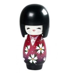 Japonská panenka Kokeshi Uraraka, 13,5 cm