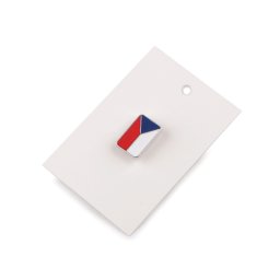 Brož / odznak mini vlajka Česká republika, barva viz foto