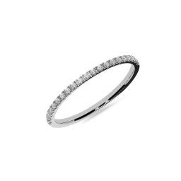 Dámský snubní prsten s diamanty 1,2mm, bílé zlato IZKR001A-F-BR