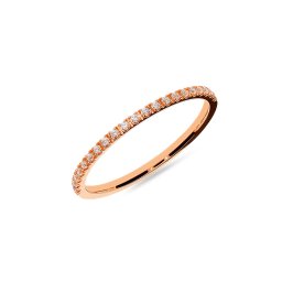 Dámský snubní prsten s diamanty 1,2mm, růžové zlato IZKR001R-F-BR