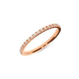 Dámská svatební obroučka s diamanty 1,5mm, růžové zlato IZKR003R-F-BR