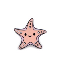 Brož / odznak mořský svět, barva 1 pudrová