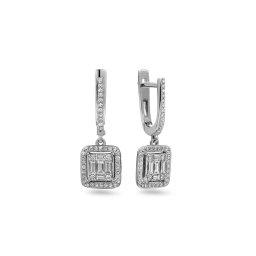 Briliantové náušnice z bílého zlata 0,770 ct IZBR146AN