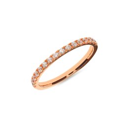Dámská svatební obroučka s lab-grown diamanty 1,7mm, růžové zlato IZKR004R-F-LG