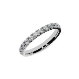 Dámský snubní prsten s lab-grown diamanty 2,5mm, bílé zlato IZKR007A-F-LG