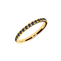 Dámský snubní prsten s černými diamanty 1,9mm IZKR005-F-B
