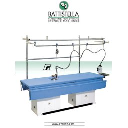 Žehlící stůl s vyvíječem na závěsy a žaluzie BATTISTELLA URANO FOR CURTAINS SG LS
