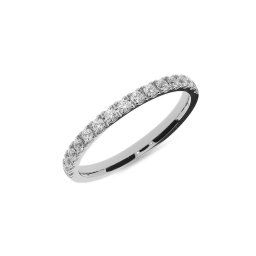 Dámský svatební prsten s diamanty 1,9mm, bílé zlato IZKR005A-F-BR