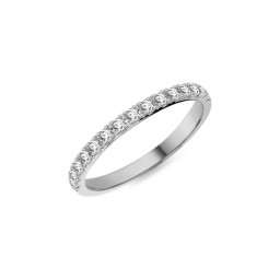 Dámský svatební prsten s lab-grown diamanty 1,9mm, bílé zlato IZKR005A-F-LG