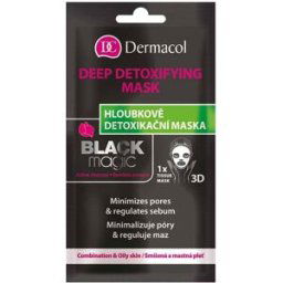 Dermacol - Textilní detoxikační maska Black Magic Čistící masky 15 ml unisex