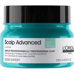 L´Oréal Professionnel Paris - Scalp Advanced Anti-Oiliness 2-In-1 Clay Šampony 250 ml unisex
