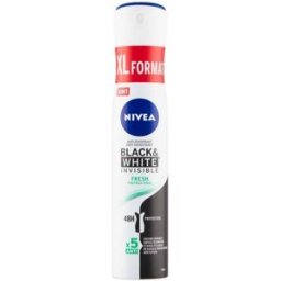 NIVEA - Nivea Black & White Invisible Fresh antiperspirant ve spreji Deodoranty 200 ml unisex