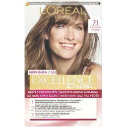 L’Oréal Paris - Excellence Creme 7.1 blond popelavá Barvy na vlasy 176 ml unisex