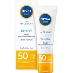 NIVEA - NIVEA SUN Face Sensitive Cream Opalovací krémy 50 ml unisex
