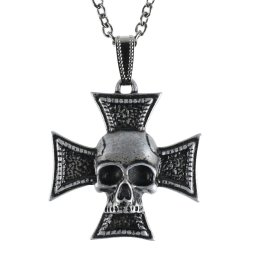 obojek Cross skull - LSF4 40