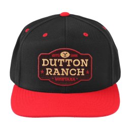 kšiltovka Yellowstone - Dutton Ranch - Premium - Black/Red- HYBRIS - PM-91-YSTN9902-CB35-BKRD