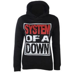 mikina dámská System Of A Down - Logo - Black - HYBRIS - WMX-57-SOAD006-H92-3-BK