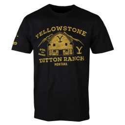 tričko pánské Yellowstone - Barn - Black - HYBRIS - PM-1-YSTN009-H56-9-BK