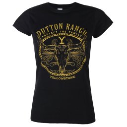 tričko dámské Yellowstone - Protect The Family - Black - HYBRIS - PM-5-YSTN001-H55-4-BK