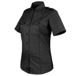 Košile dámská CLASS UNIFORM krátký rukáv ČERNÁ vel. L