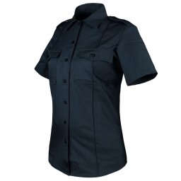 Košile dámská CLASS UNIFORM krátký rukáv TMAVĚ MODRÁ vel. S
