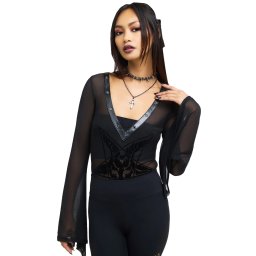 body dámské KILLSTAR - Mephistar - Black - KSRA012031