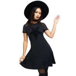 šaty dámské KILLSTAR - Mephistar - Black - KSRA012035