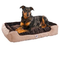 MenaVET Pelíšek pro kočky a psy Baily 90 cm, béžově-hnědý 86011MV