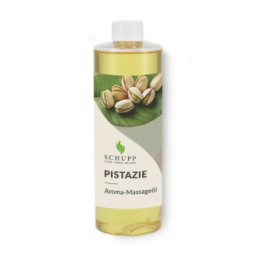 Aromatický masážní olej, Pistácie, 500 ml s dávkovačem