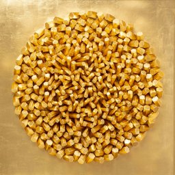 Kare designové nástěnné dekorace Mikado Gold