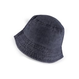 Bavlněný letní klobouk unisex, barva 2 modrá jeans tmavá
