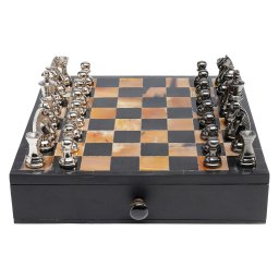 Kare designové šachy Chess Antique